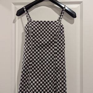 Abercrombie & Fitch Black and White Gingham Mini Dress